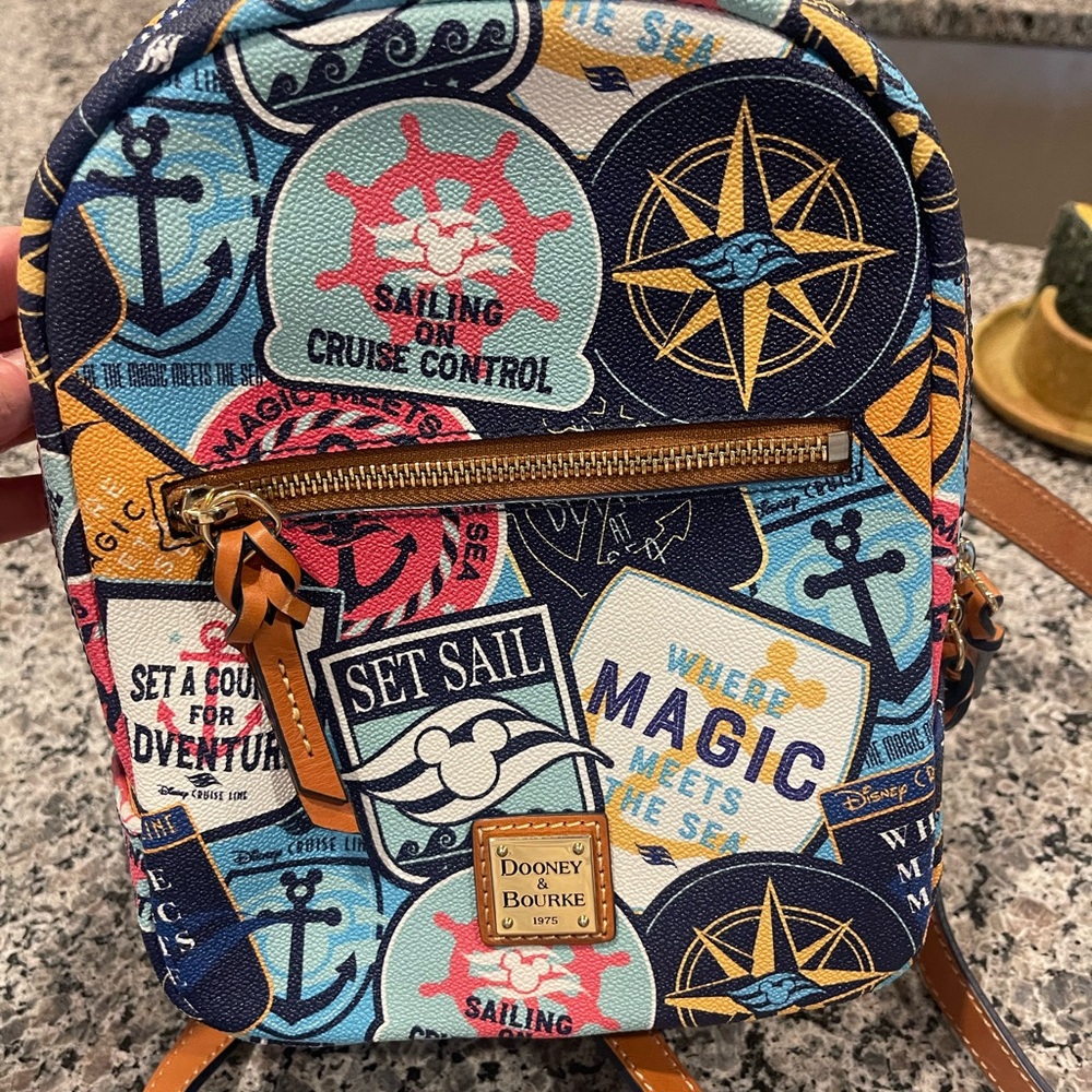 Disney Cruise Line Dooney & Bourke luggage tag Backpack